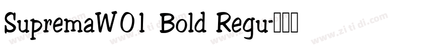 SupremaW01 Bold Regu字体转换